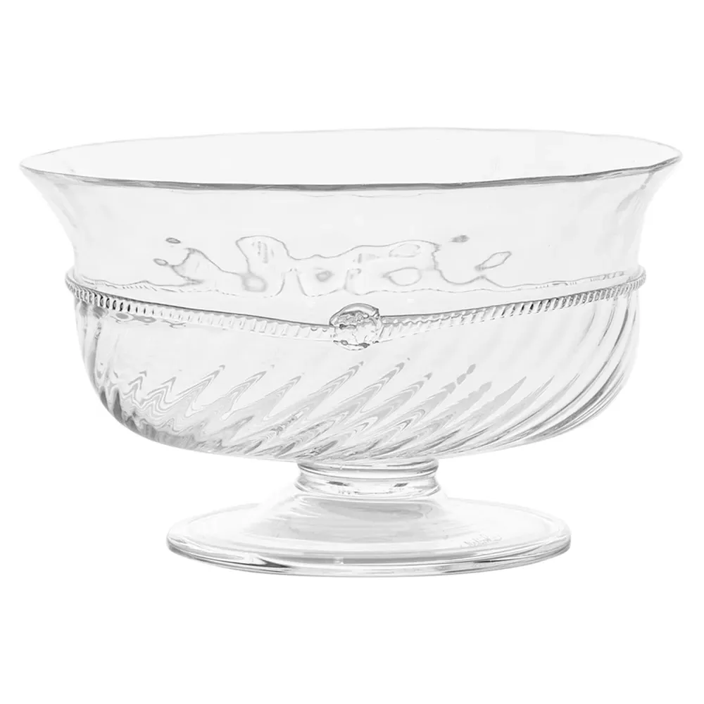 Graham Footed Serving Bowl - Clear, Bohemian Glass