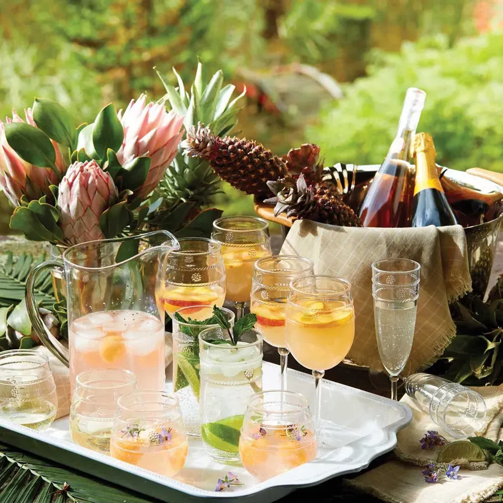 Isabella Large Tumbler - Clear, Acrylic