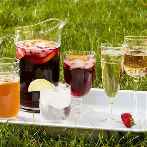 Isabella Large Tumbler - Clear, Acrylic