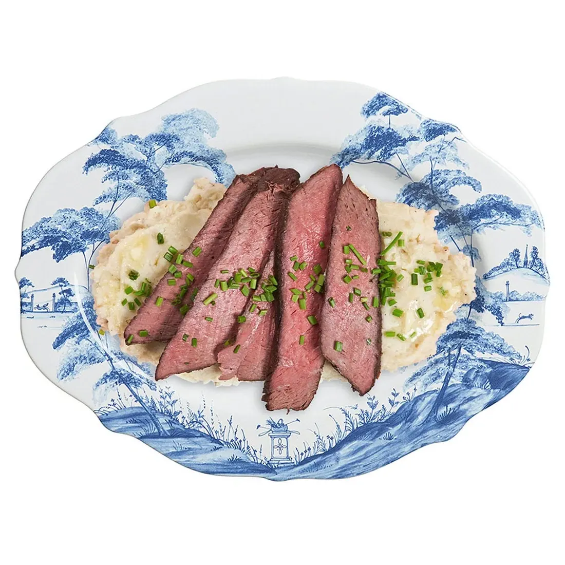 Juliska Country Estate Ceramic Serving Platter - Blue