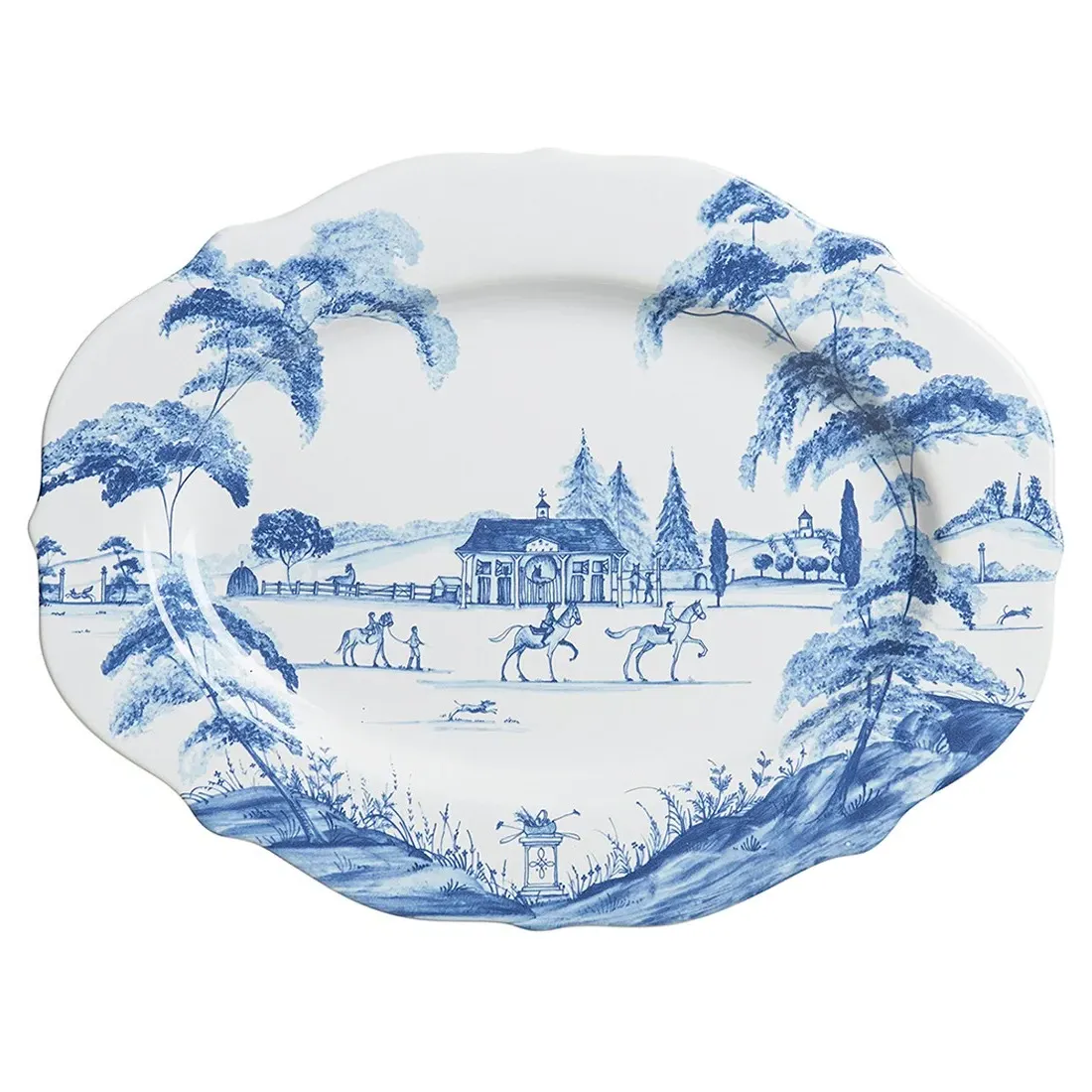 Juliska Country Estate Ceramic Serving Platter - Blue image