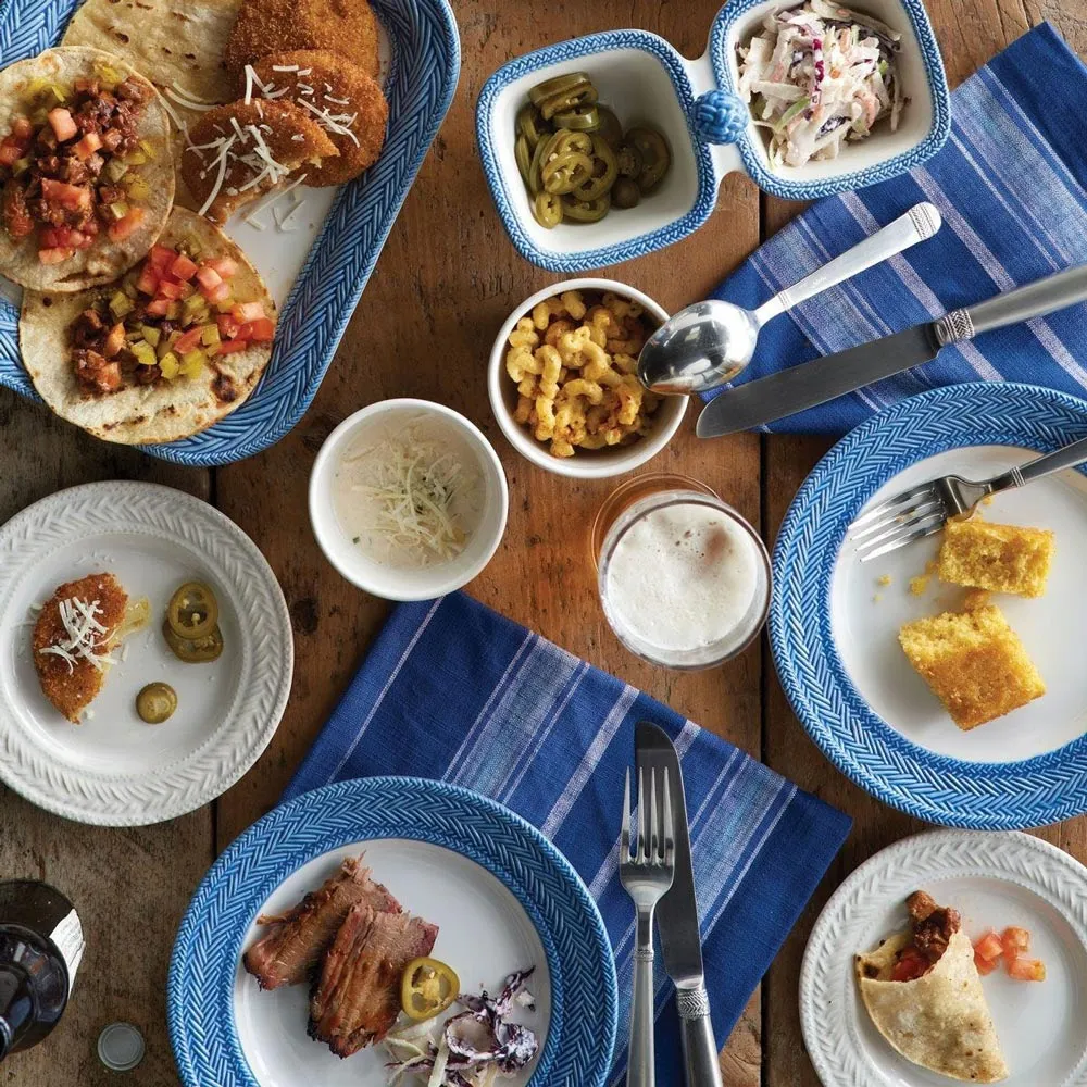 Le Panier Salad Plate - White, Ceramic