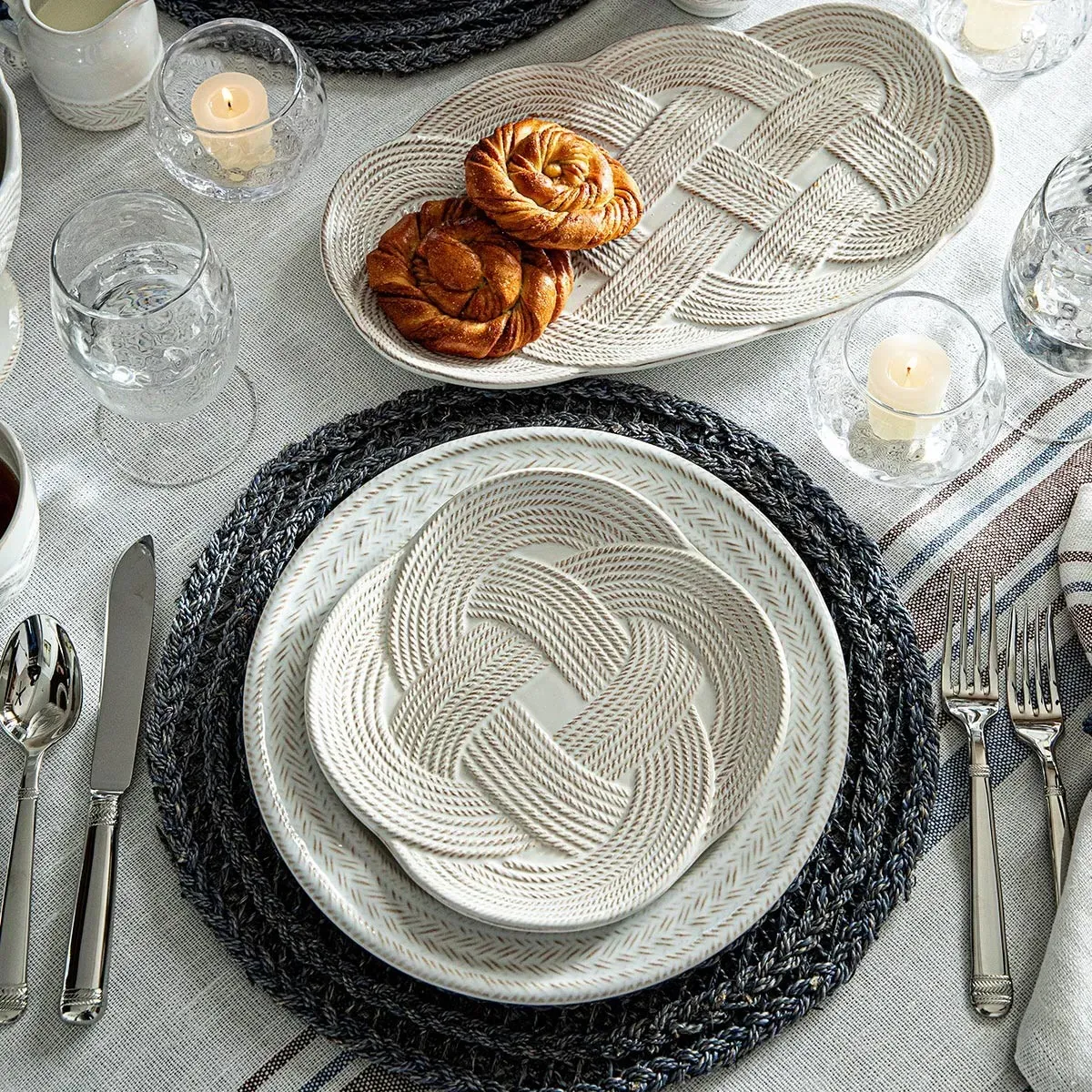 Le Panier Salad Plate - Whitewash, Ceramic