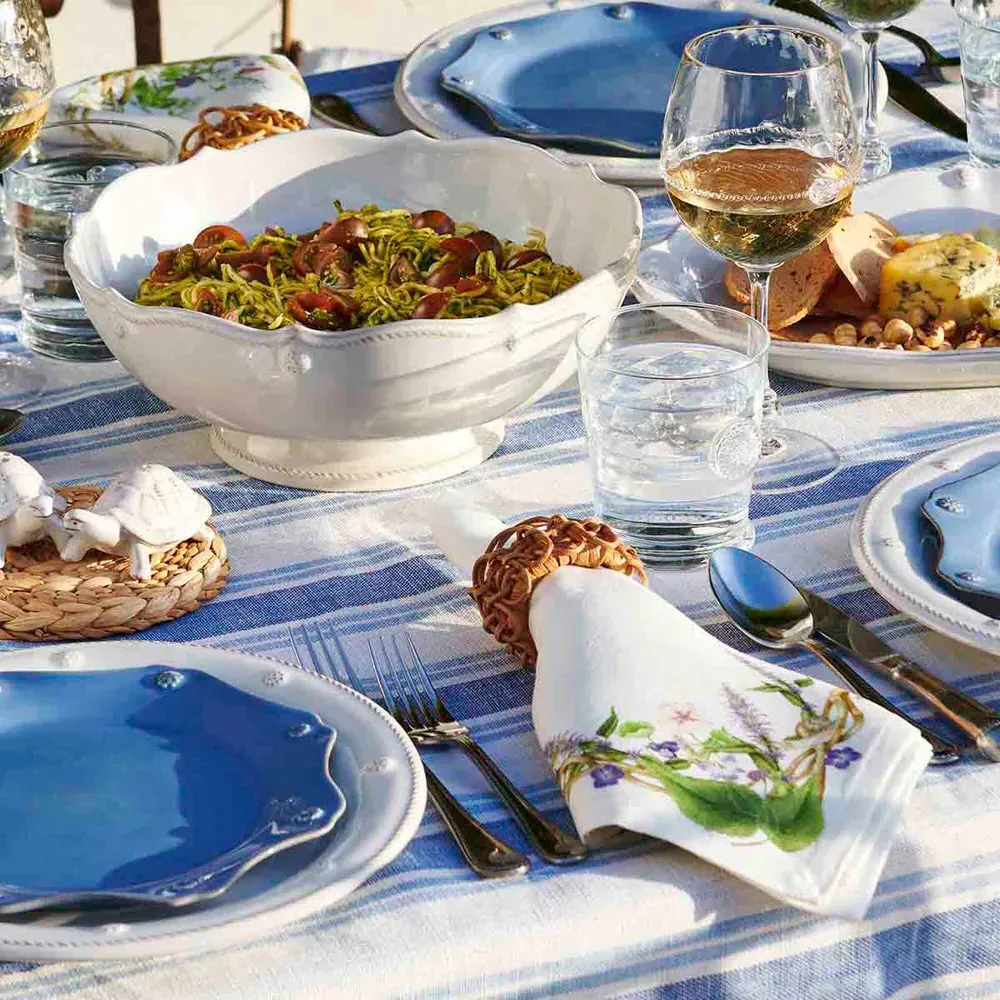 Meadow Walk Linen Napkin - White