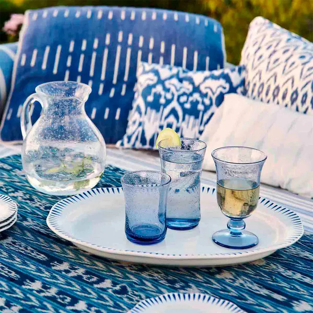 Provence Glass Goblet - Chambray