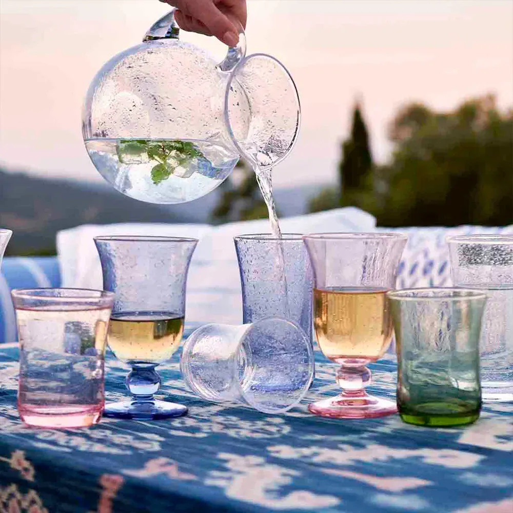 Provence Glass Goblet - Chambray