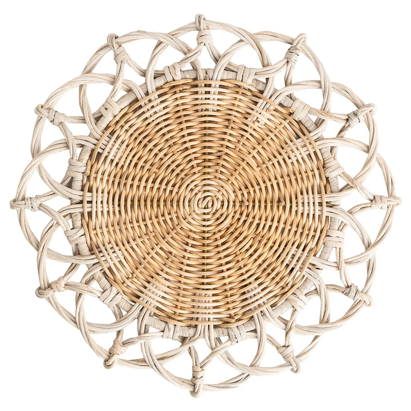 Provence Woven Placemat - Whitewash, Rattan