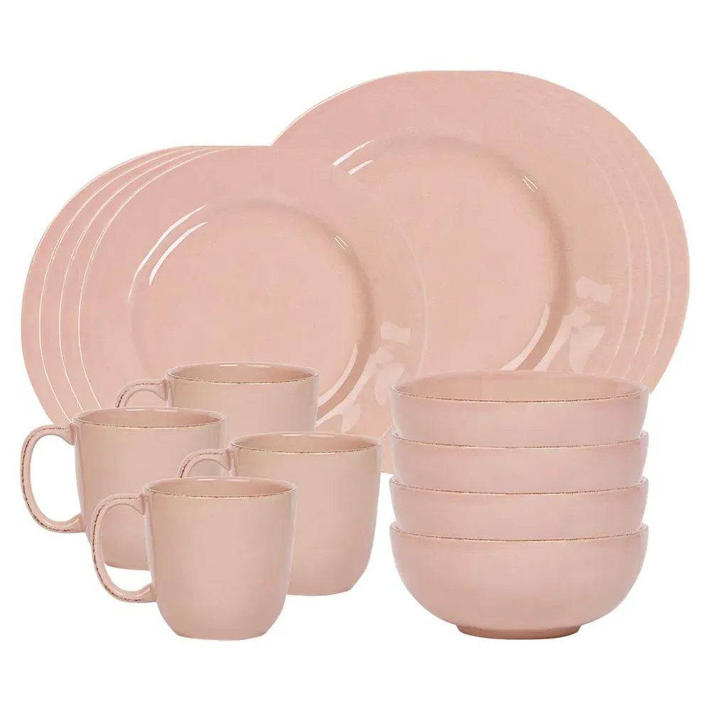 Puro 16 Piece Place Setting - Blush, Ceramic