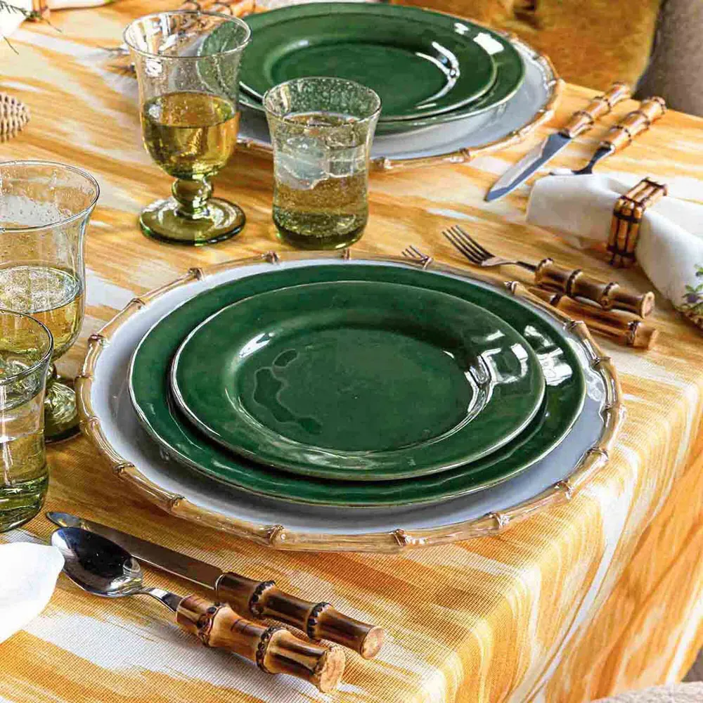 Puro 4 Piece Place Setting - Basil, Ceramic