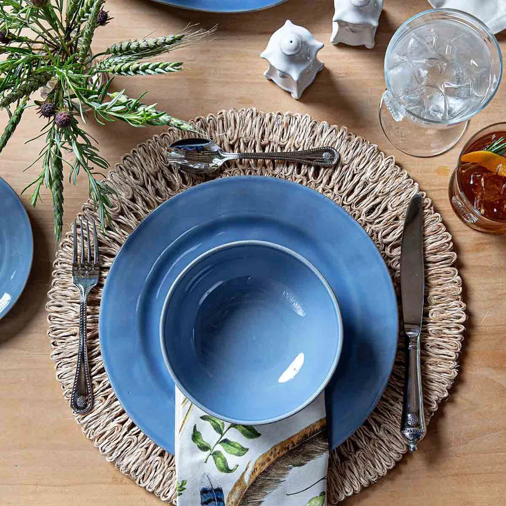 Puro 4 Piece Place Setting - Chambray, Ceramic