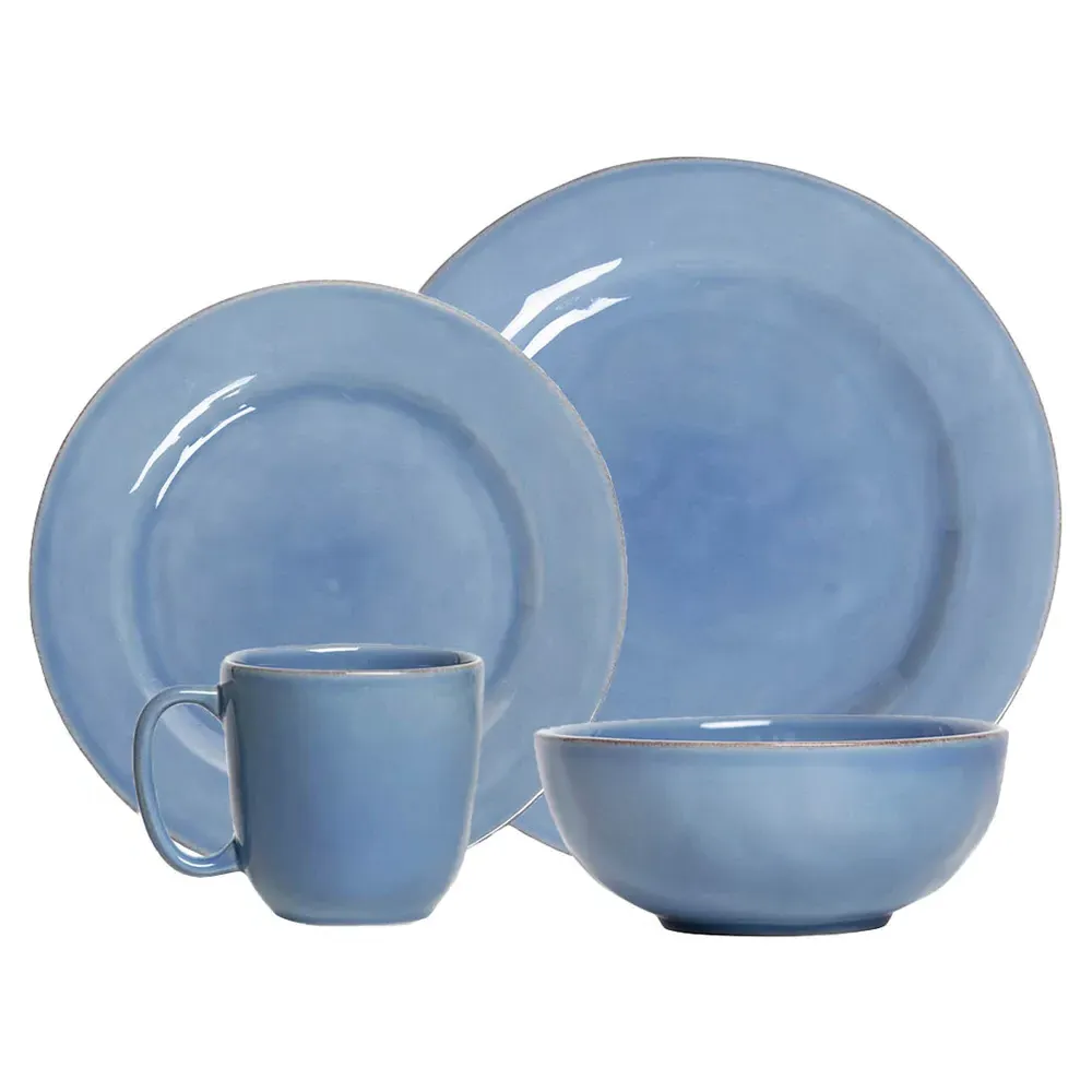 Puro 4 Piece Place Setting - Chambray, Ceramic