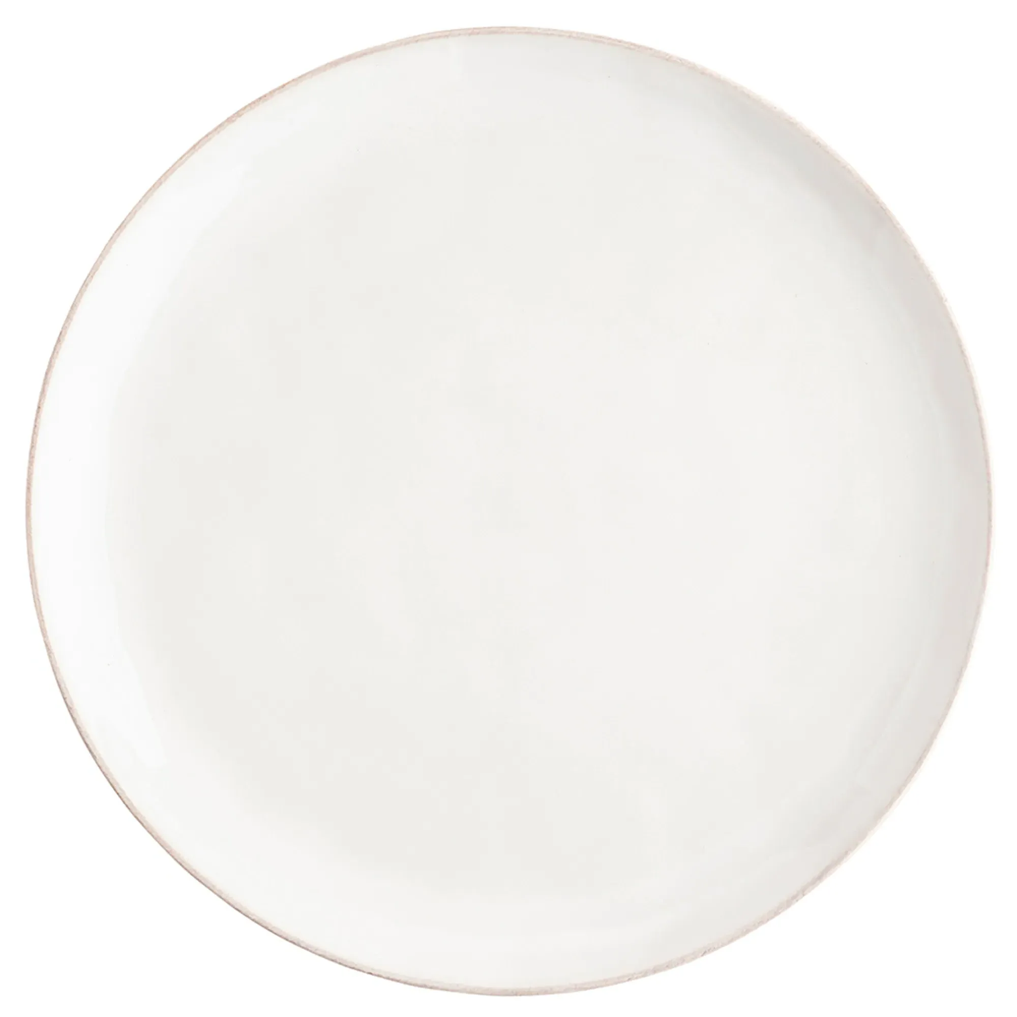 Puro Coupe Dinner Plate - Whitewash, Ceramic image