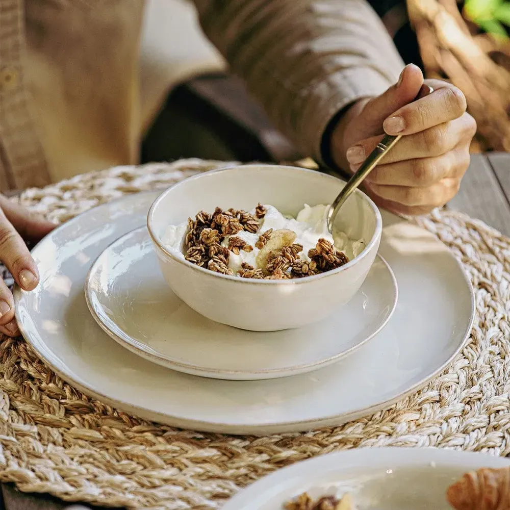 Puro Coupe Salad Plate - Whitewash, Ceramic