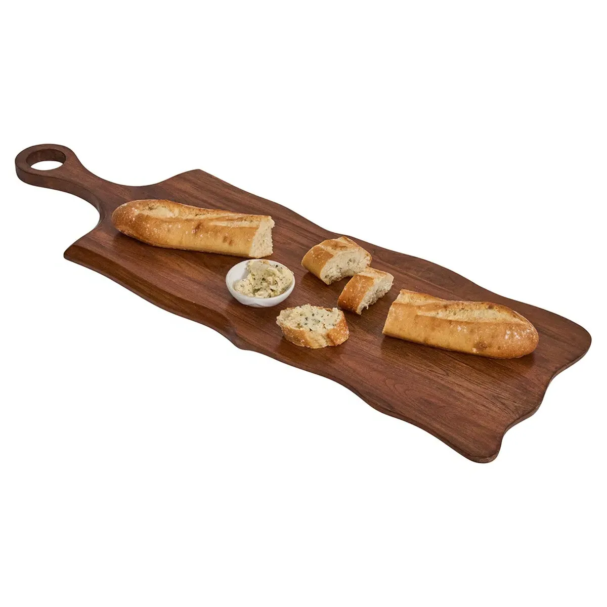 Puro Long Serving Board - Brown, Teak