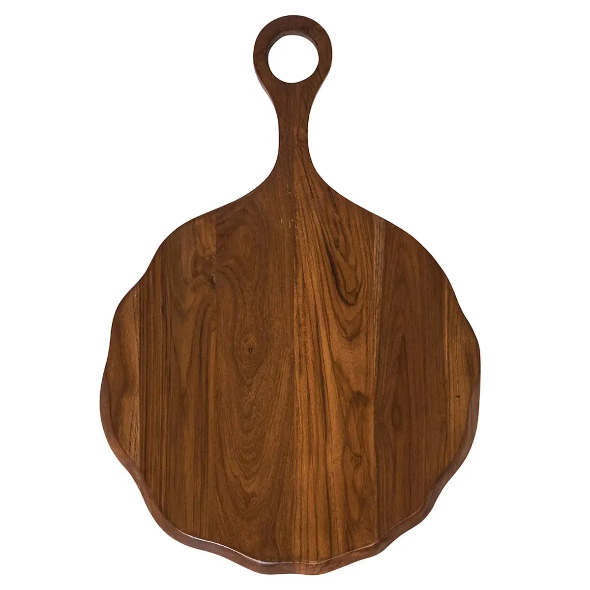 Puro Round Serving Board - Brown, Teak image