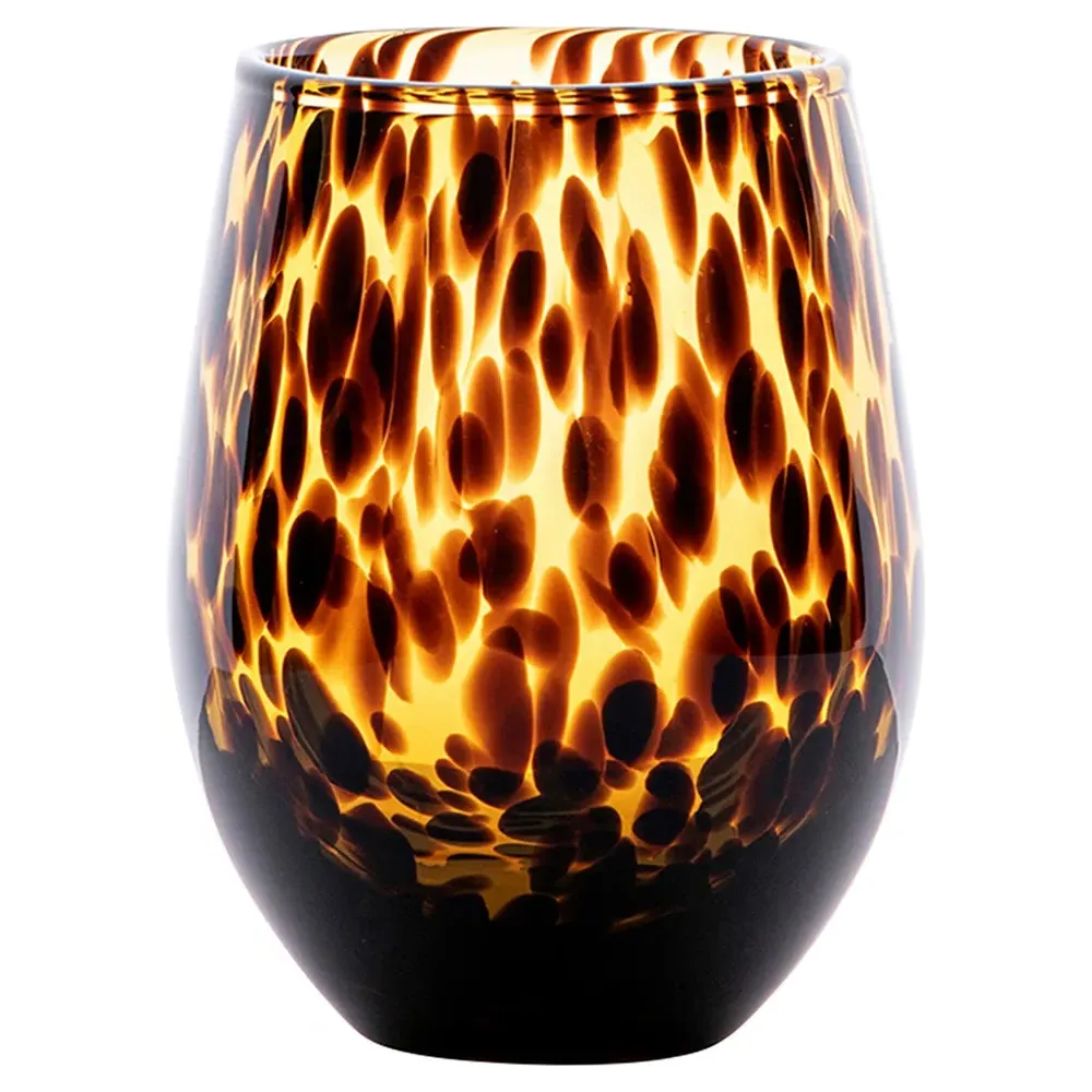 Puro Stemless Wine Glass - Brown image