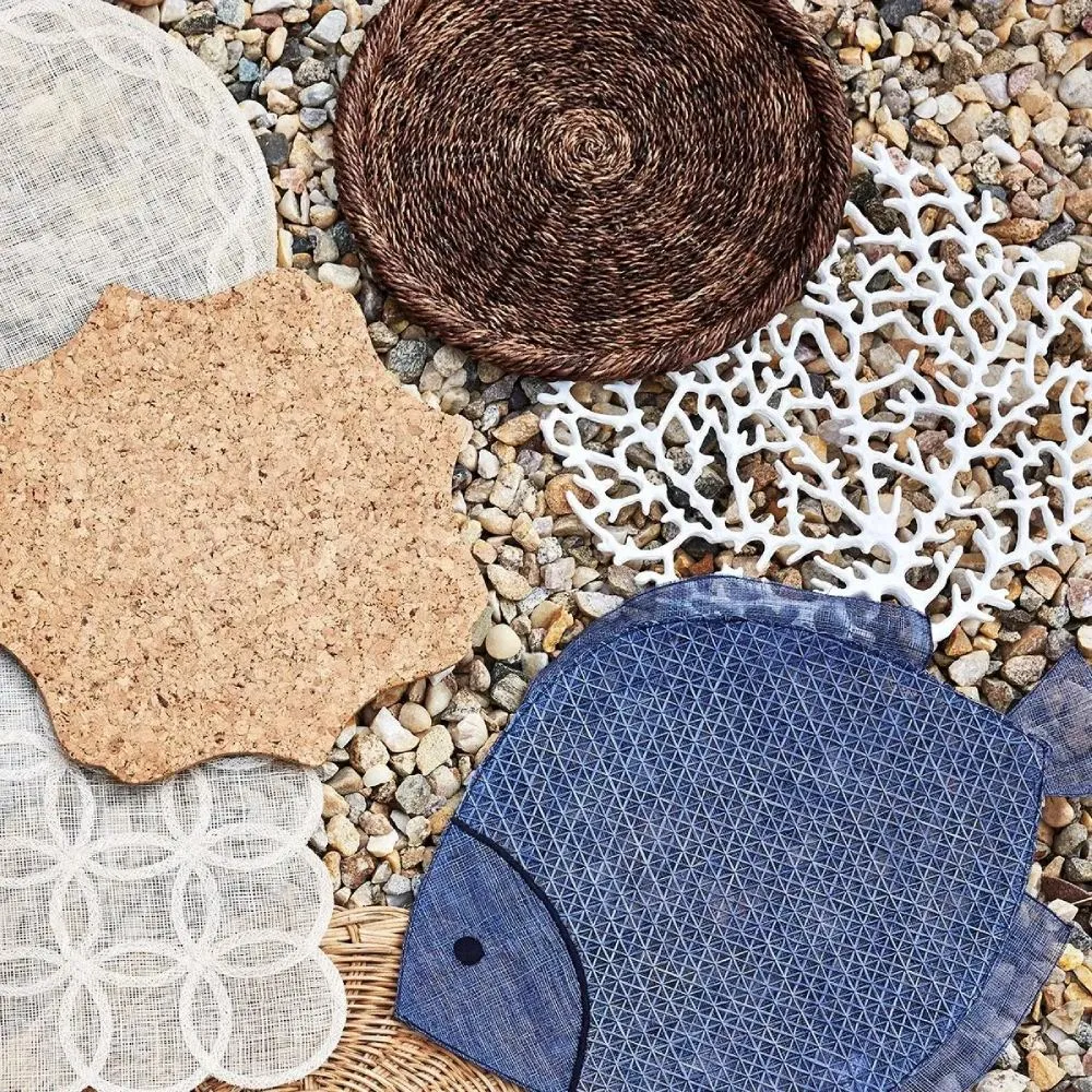 Round Charger Plate - Brown, Abaca