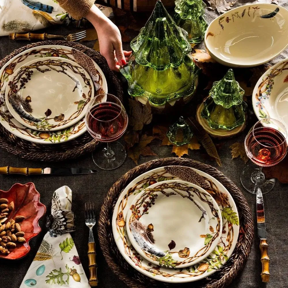 Round Charger Plate - Brown, Abaca