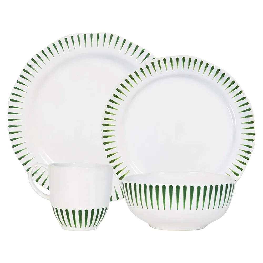 Sitio 4 Piece Place Setting - White, Ceramic image