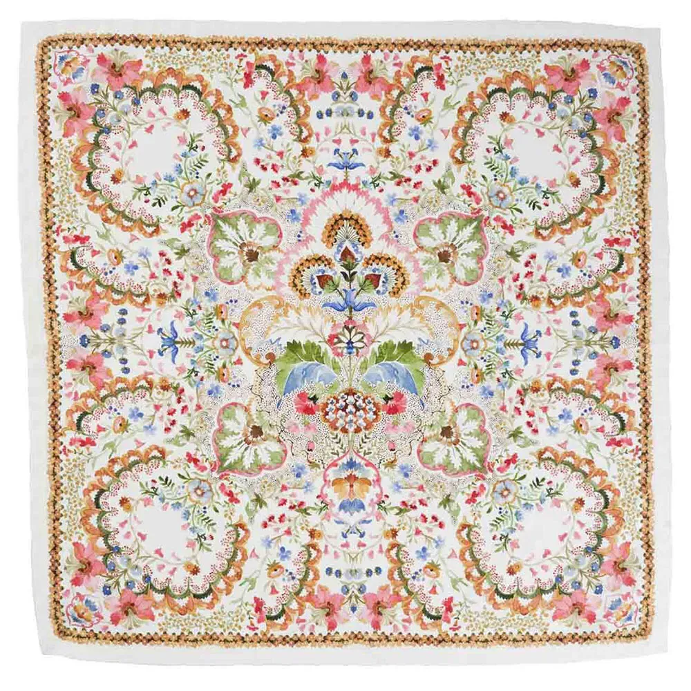 Sofia Floral Pattern Cotton Napkin - Pink