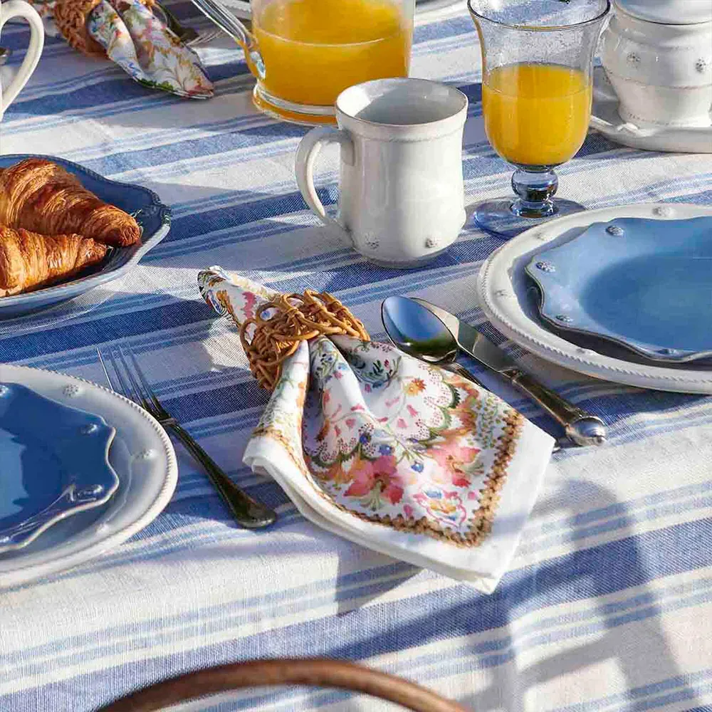 Sofia Floral Pattern Cotton Napkin - Pink