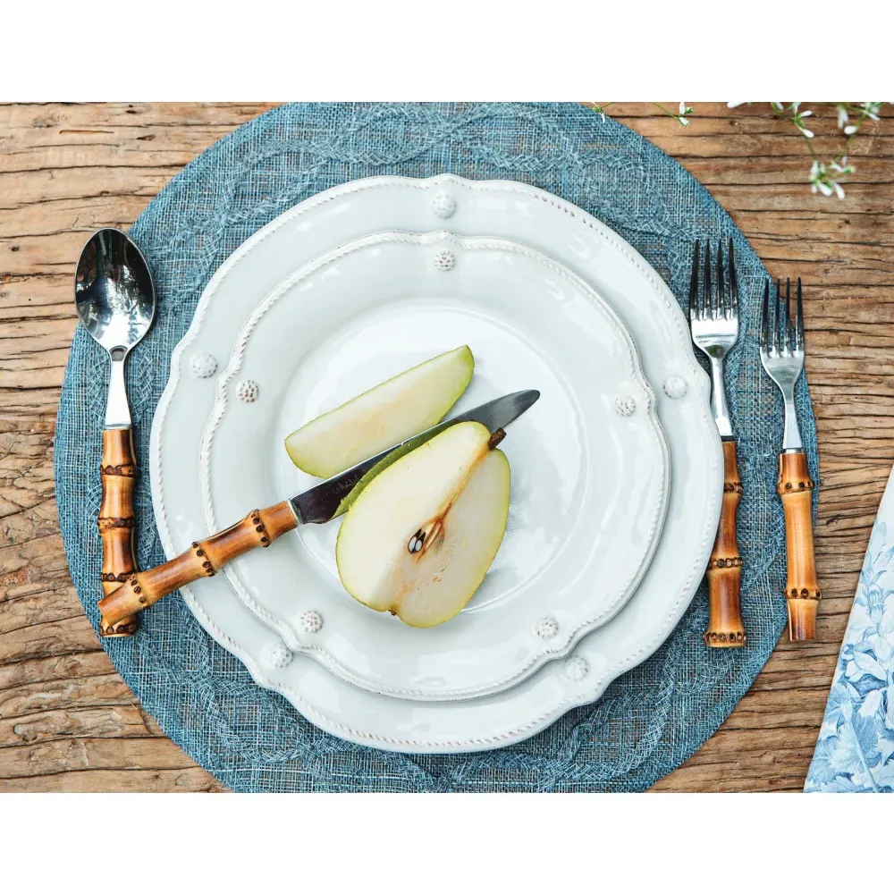 Tuileries Garden Woven Abaca Placemat - Chambray Blue