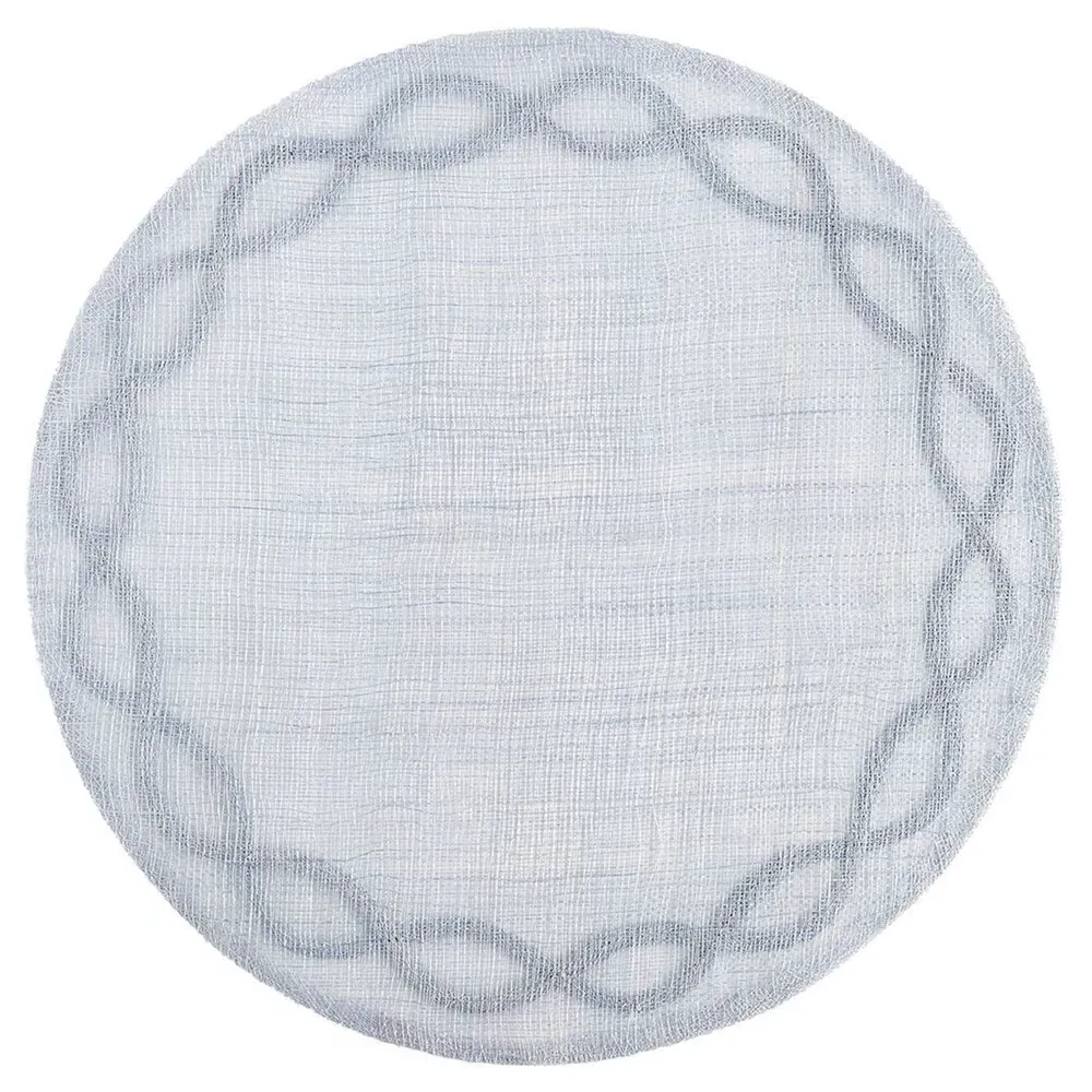 Tuileries Garden Woven Abaca Placemat - Chambray Blue