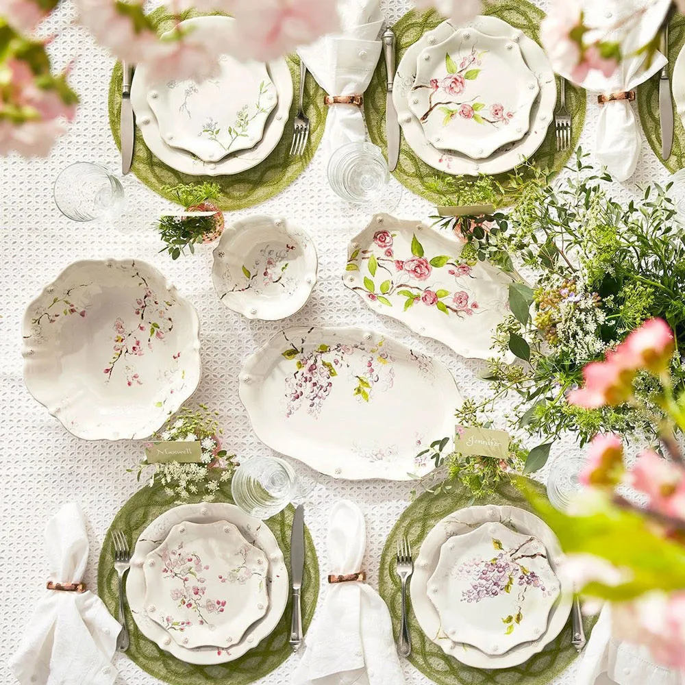 Tuileries Garden Woven Abaca Placemat - Pistachio