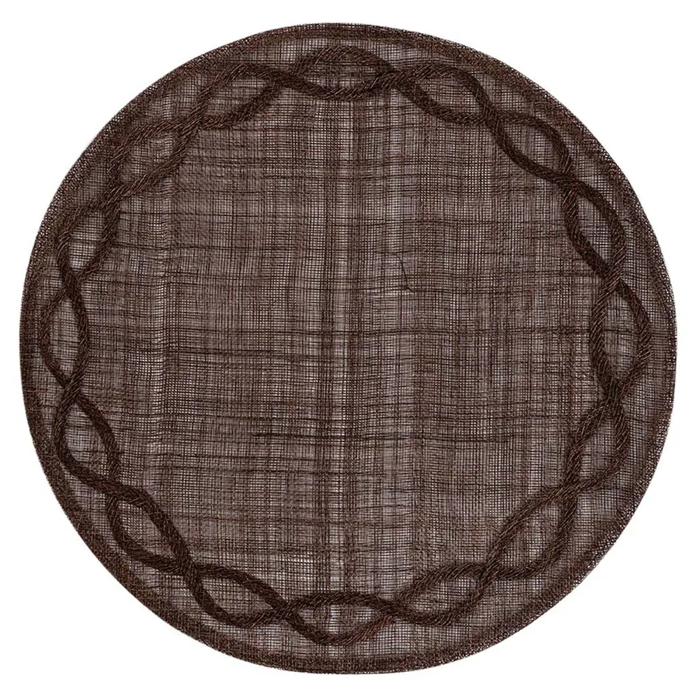 Tuileries Garden Woven Abaca Placemat - Walnut
