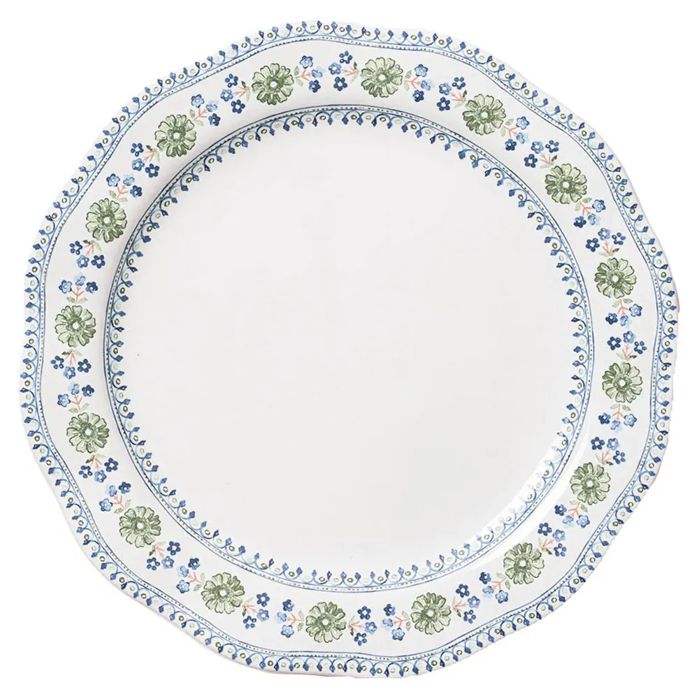 Villa Seville 16 Piece Place Setting - Blue, Ceramic