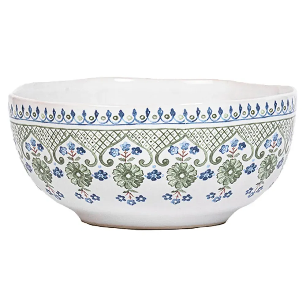 Villa Seville 16 Piece Place Setting - Blue, Ceramic