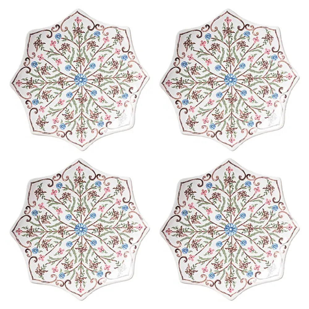 Villa Seville Cocktail Plate - Blue, Ceramic