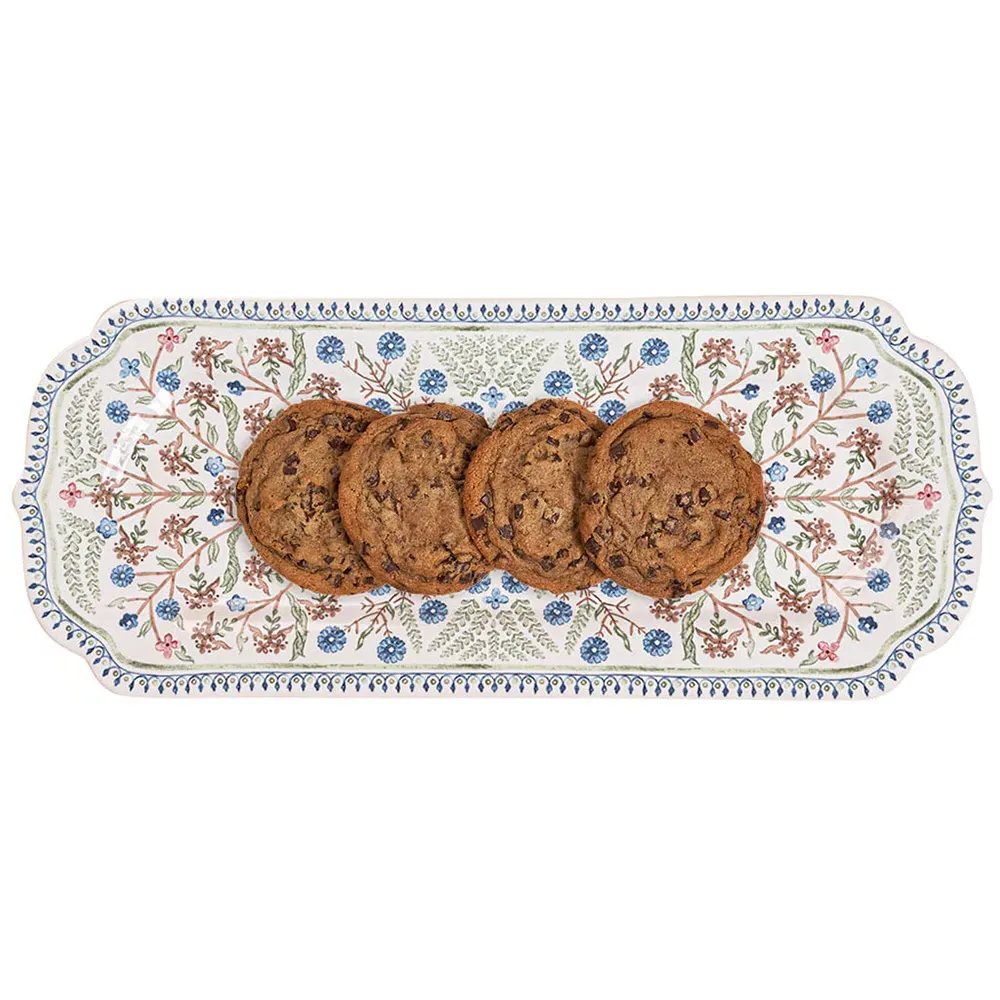 Villa Seville Hostess Tray - White, Ceramic