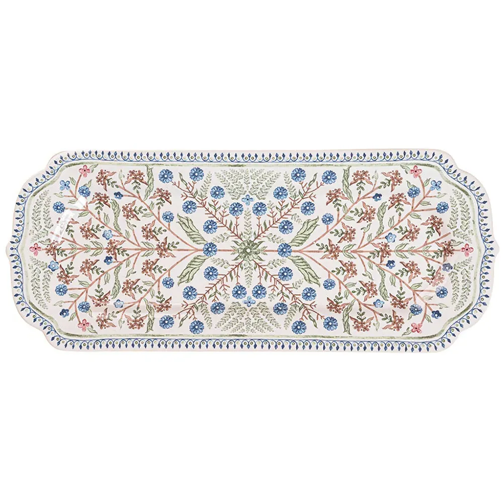 Villa Seville Hostess Tray - White, Ceramic