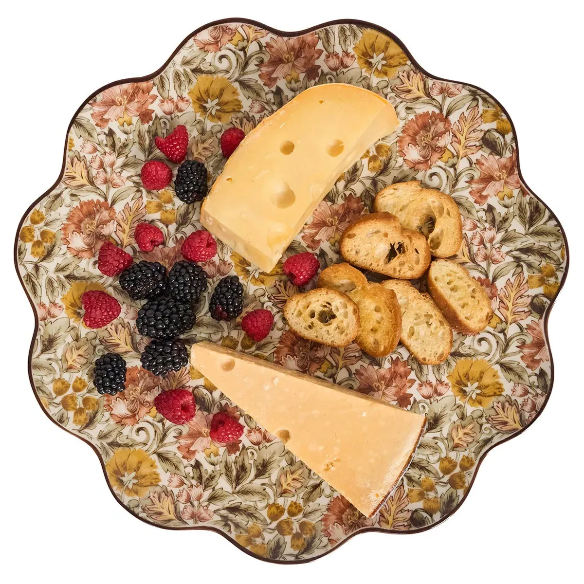 Willa Charger Plate - Amber, Ceramic