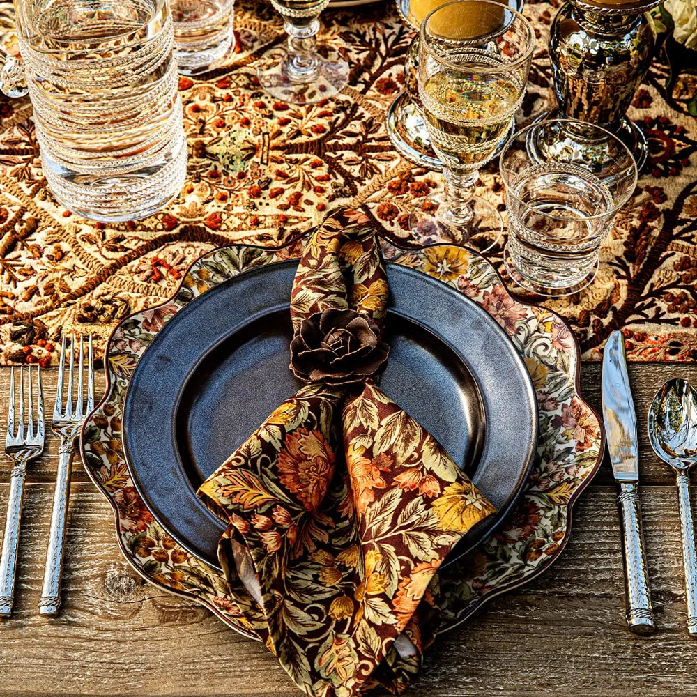 Willa Floral Napkin Set of 4 - Amber, Cotton