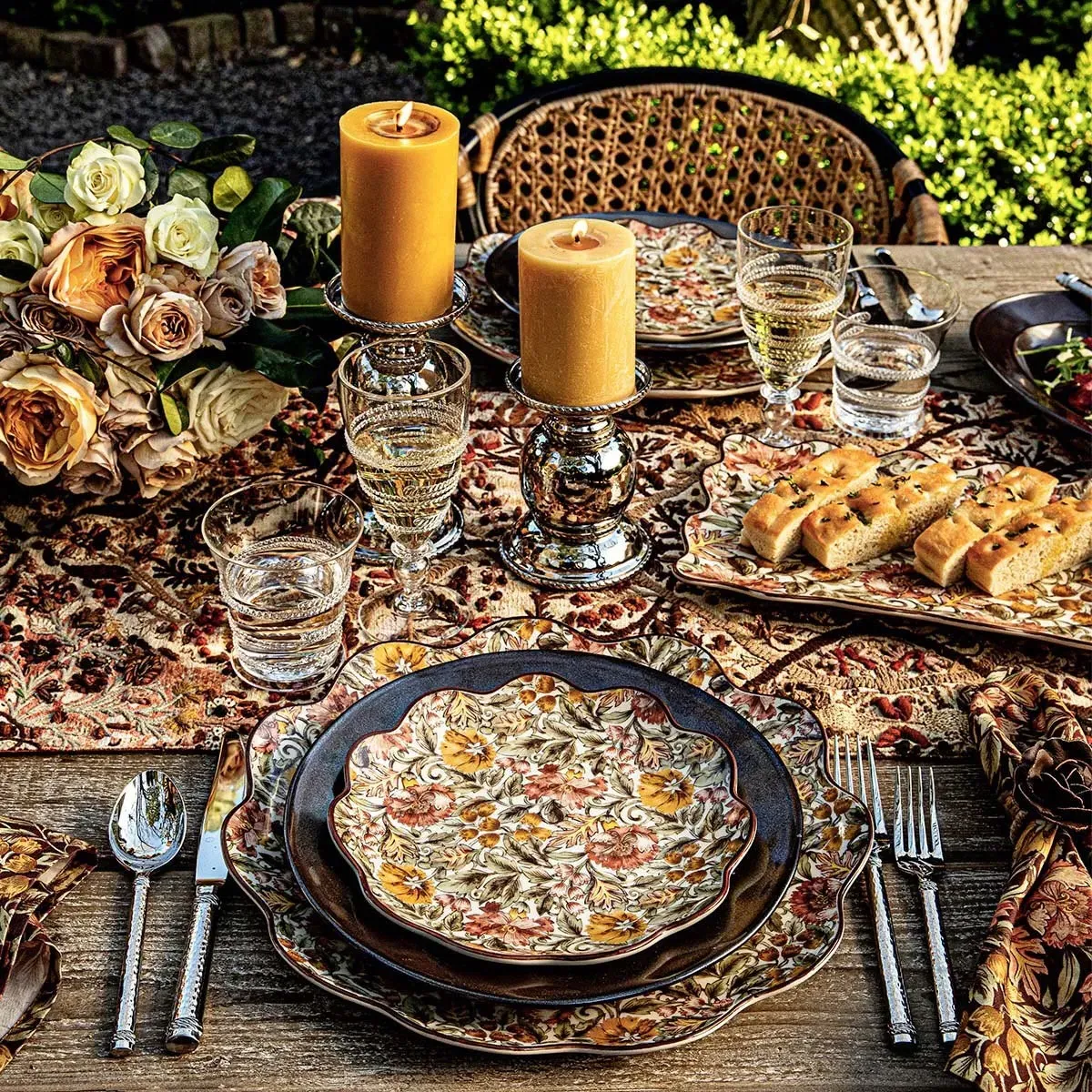 Willa Salad Plate - Amber, Ceramic