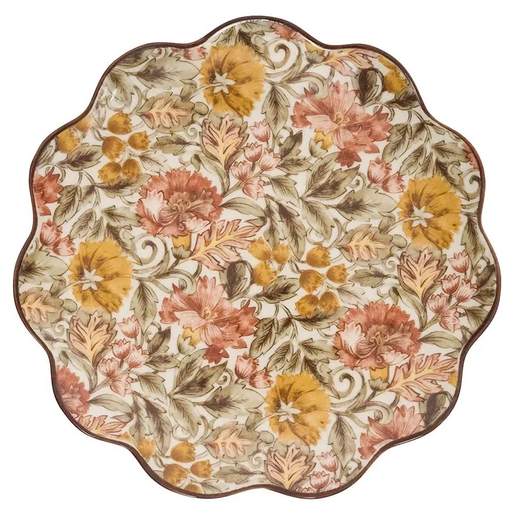 Willa Salad Plate - Amber, Ceramic image