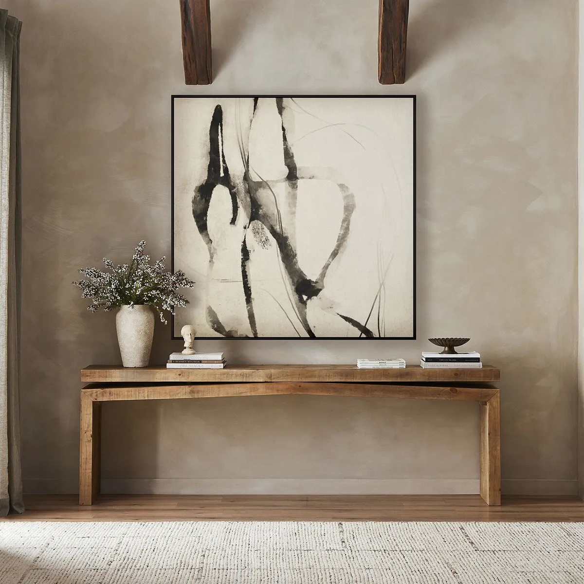 48x48 Wall Art - Black, Grey