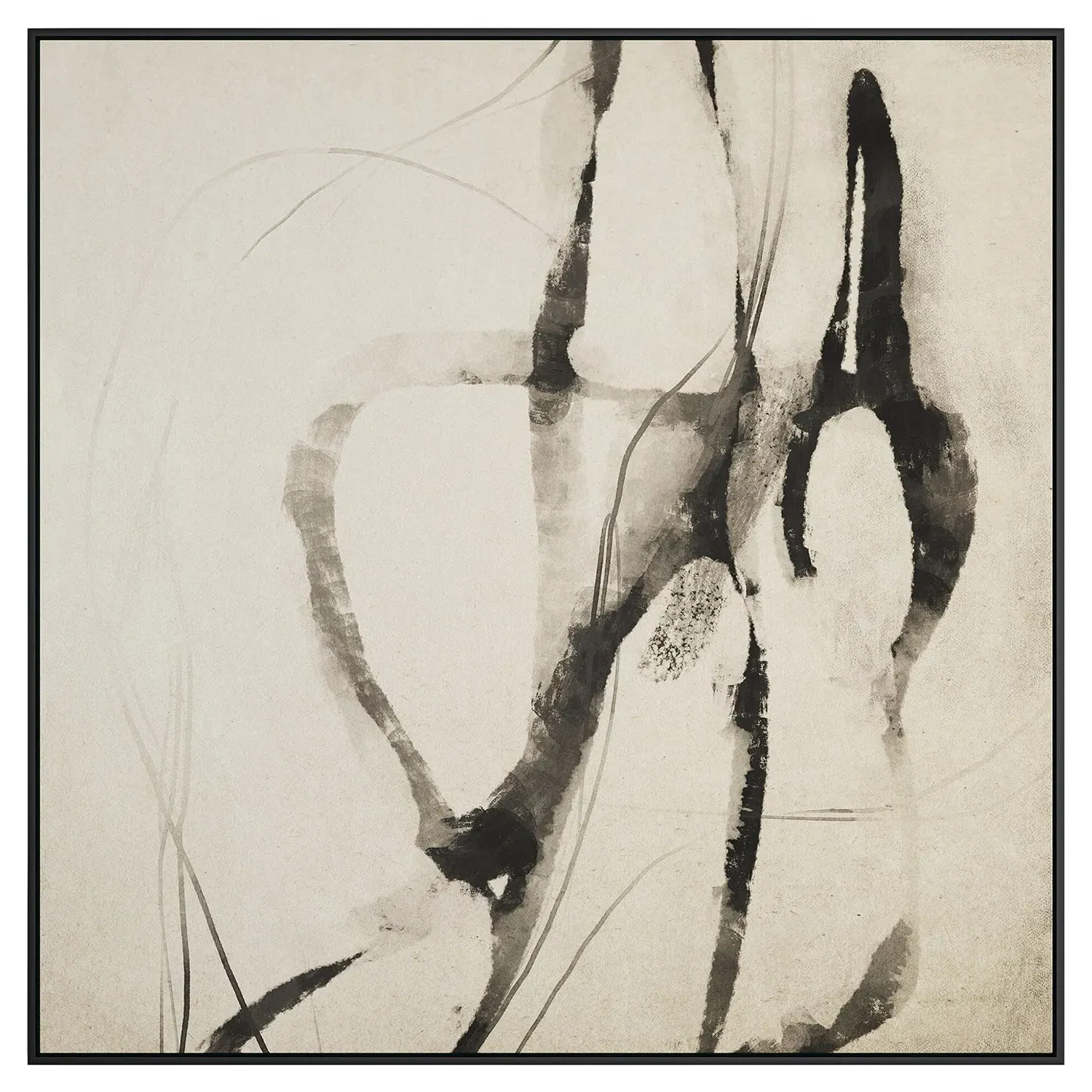 48x48 Wall Art - Black, Grey image