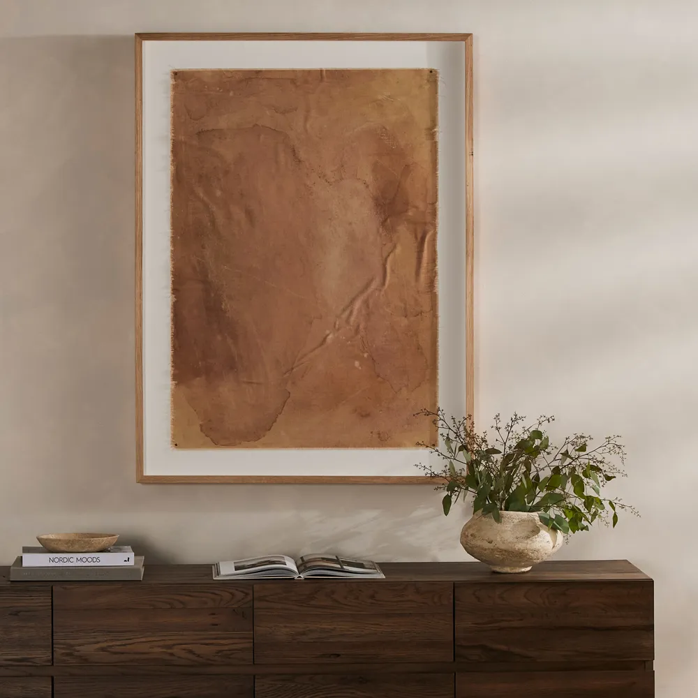 A Distant Memory Wall Art - Brown, Oak Canvas