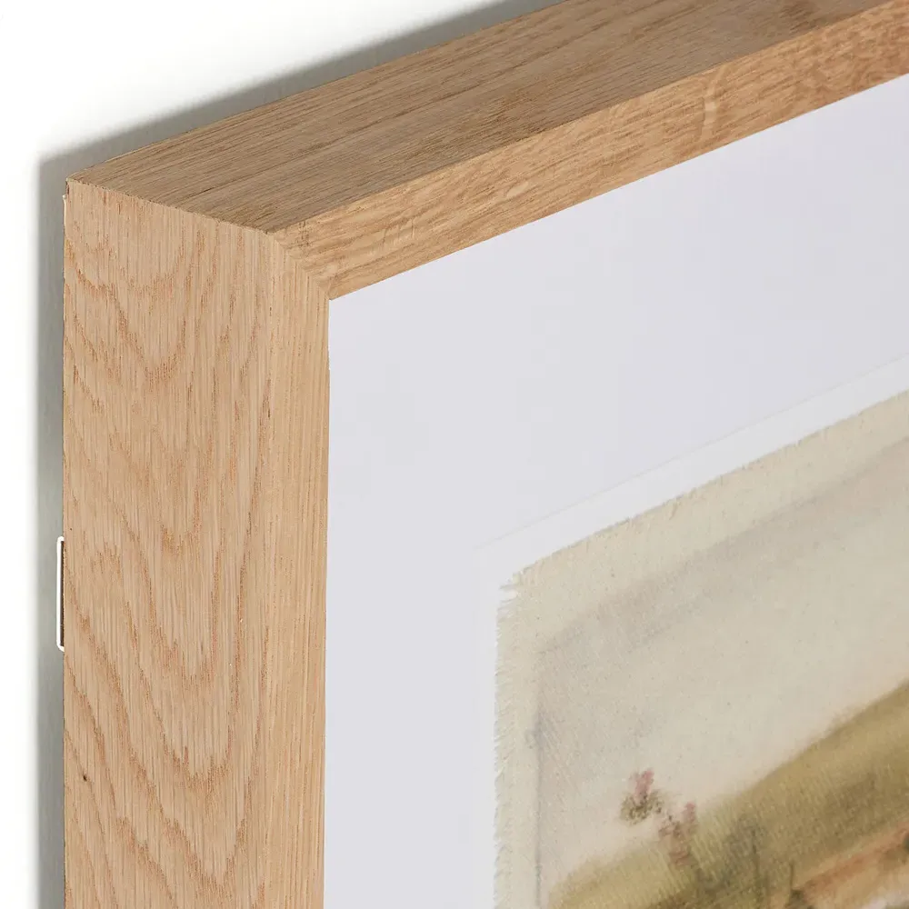 A New Beginning Painting - Beige, Oak