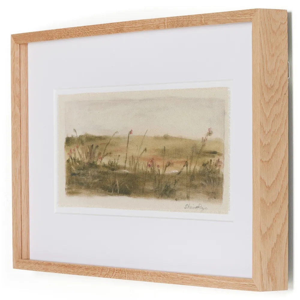 A New Beginning Painting - Beige, Oak