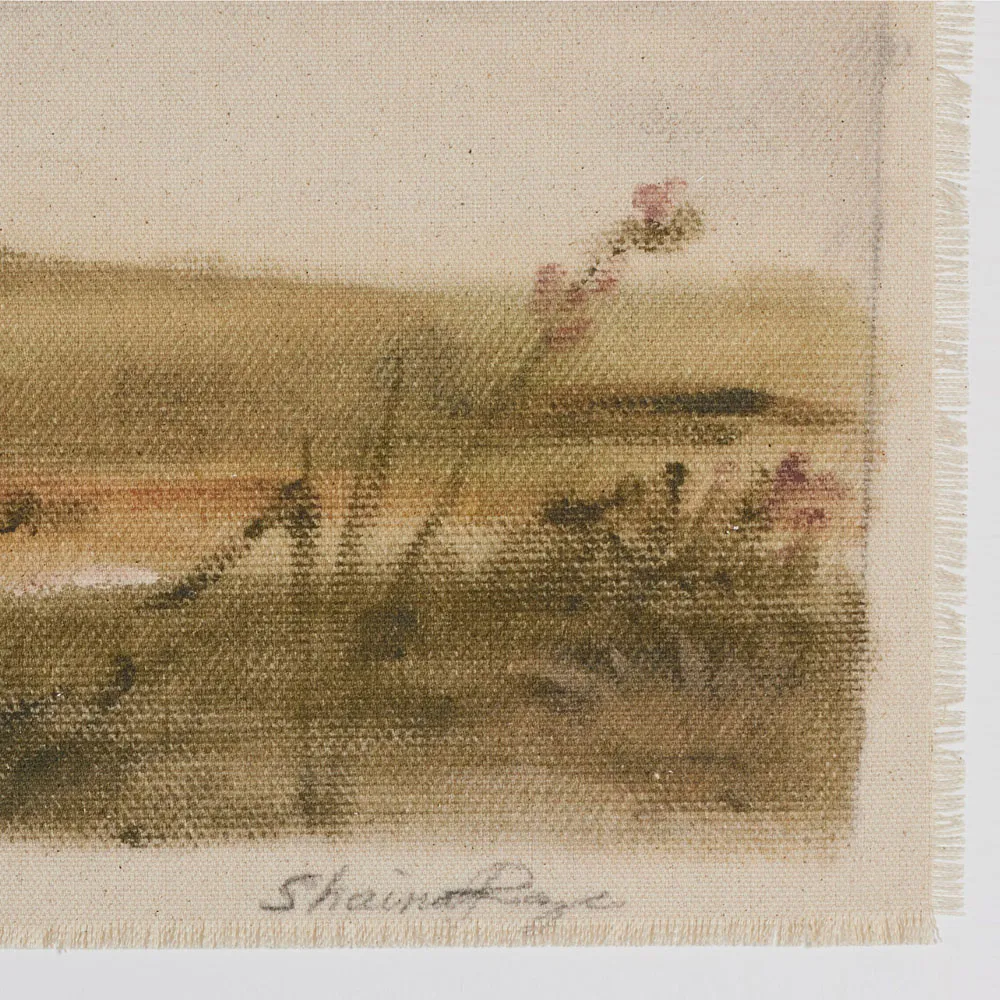 A New Beginning Painting - Beige, Oak