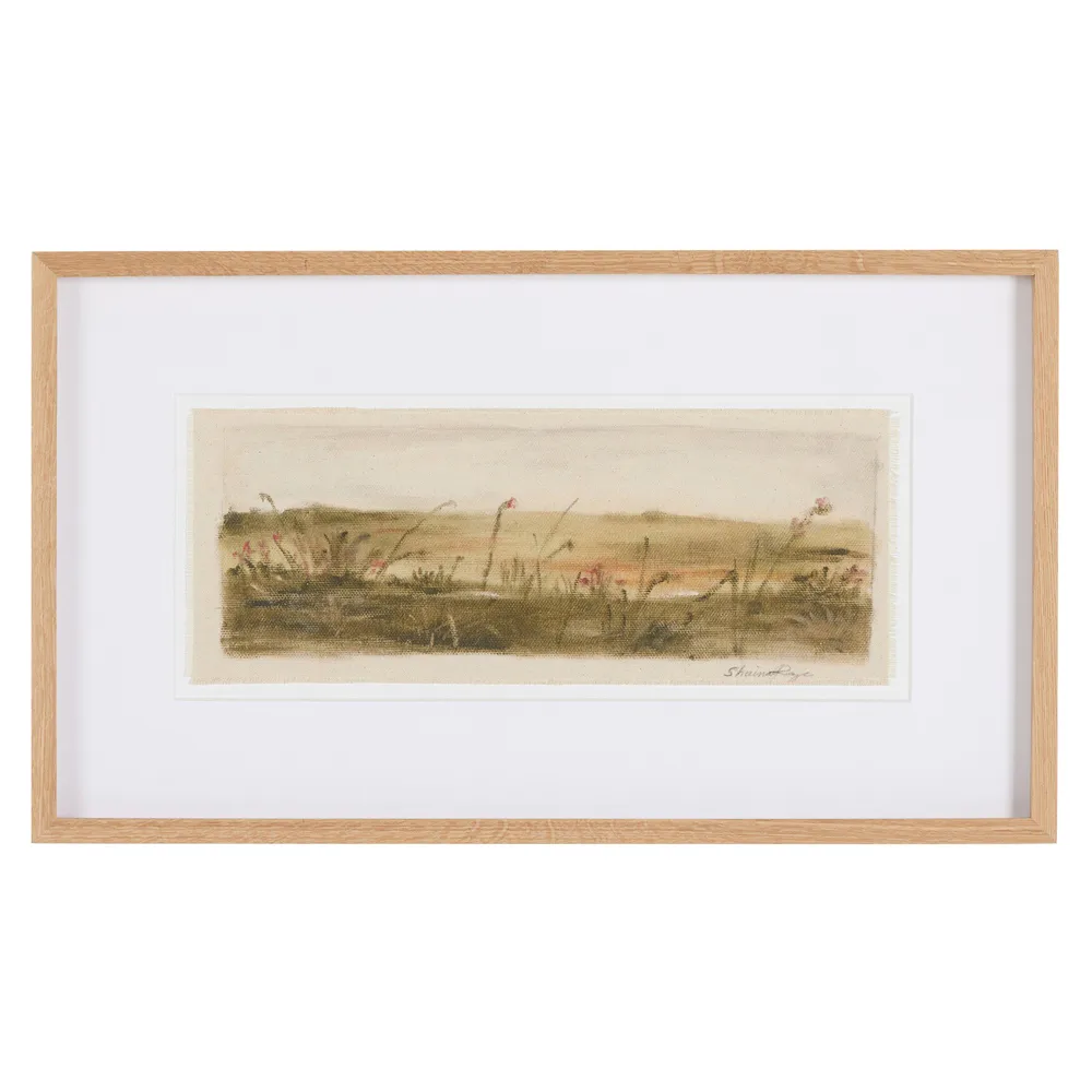 A New Beginning Painting - Beige, Oak