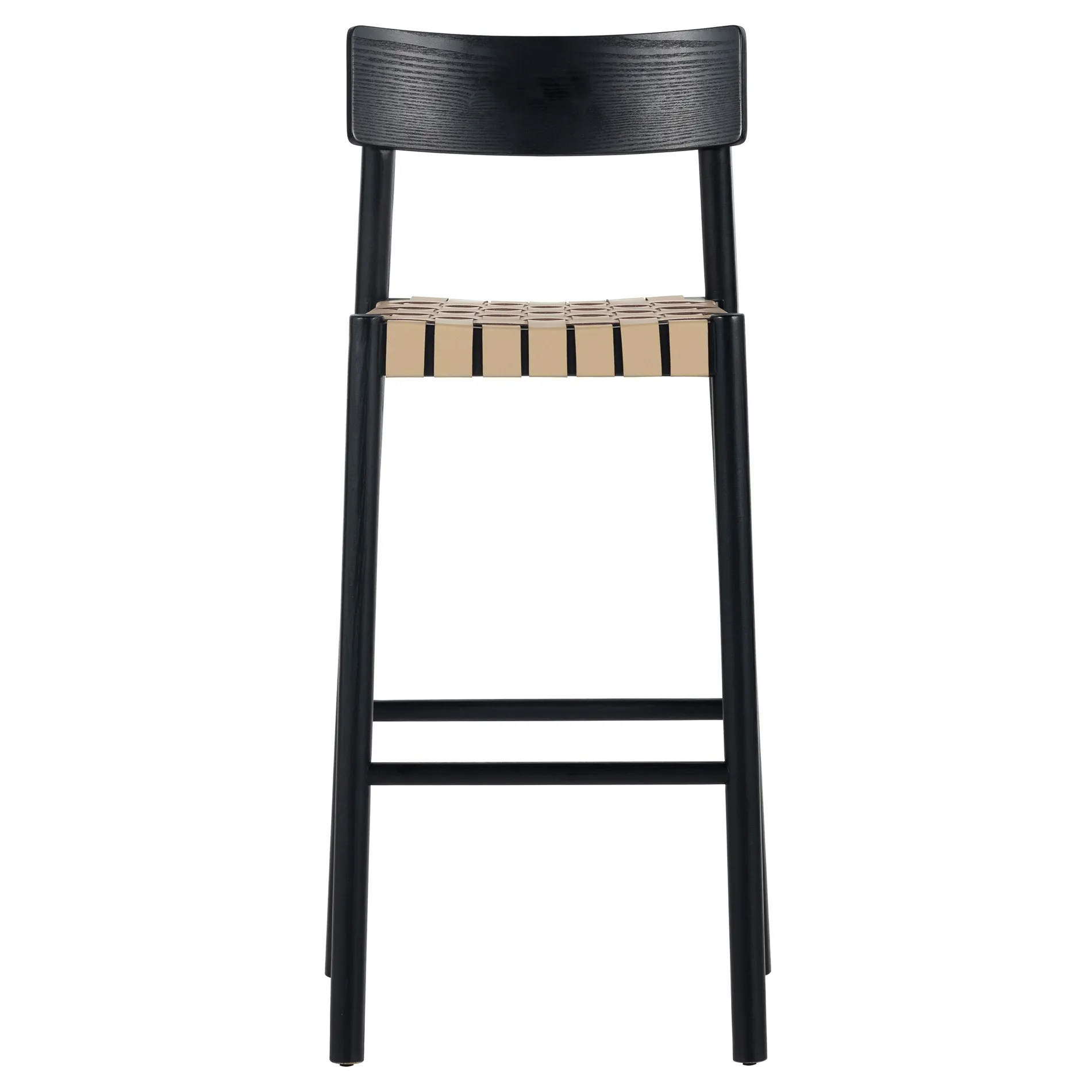 Abby Bar Stool - Black, Ash Wood