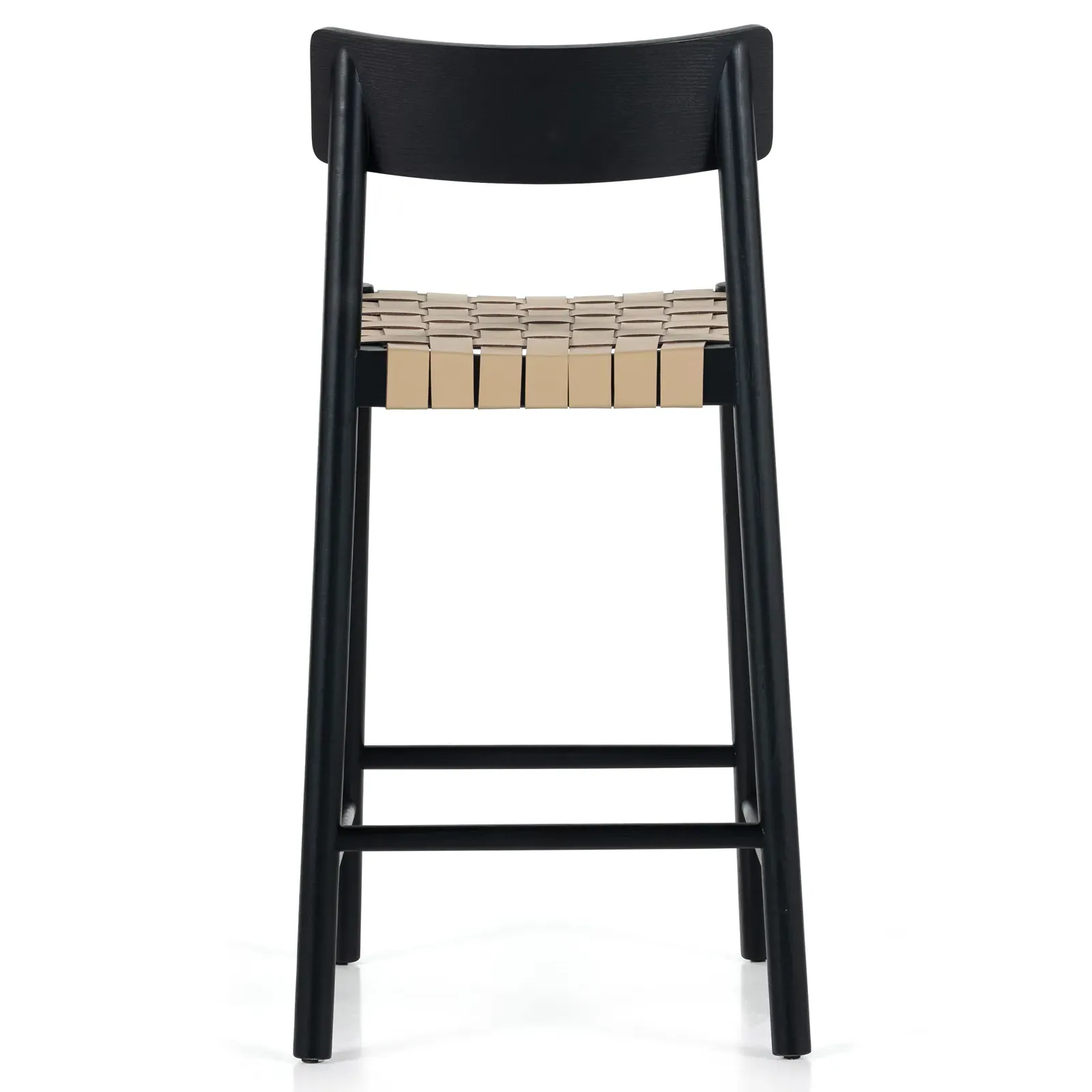 Abby Counter Stool - Black, Ash Wood