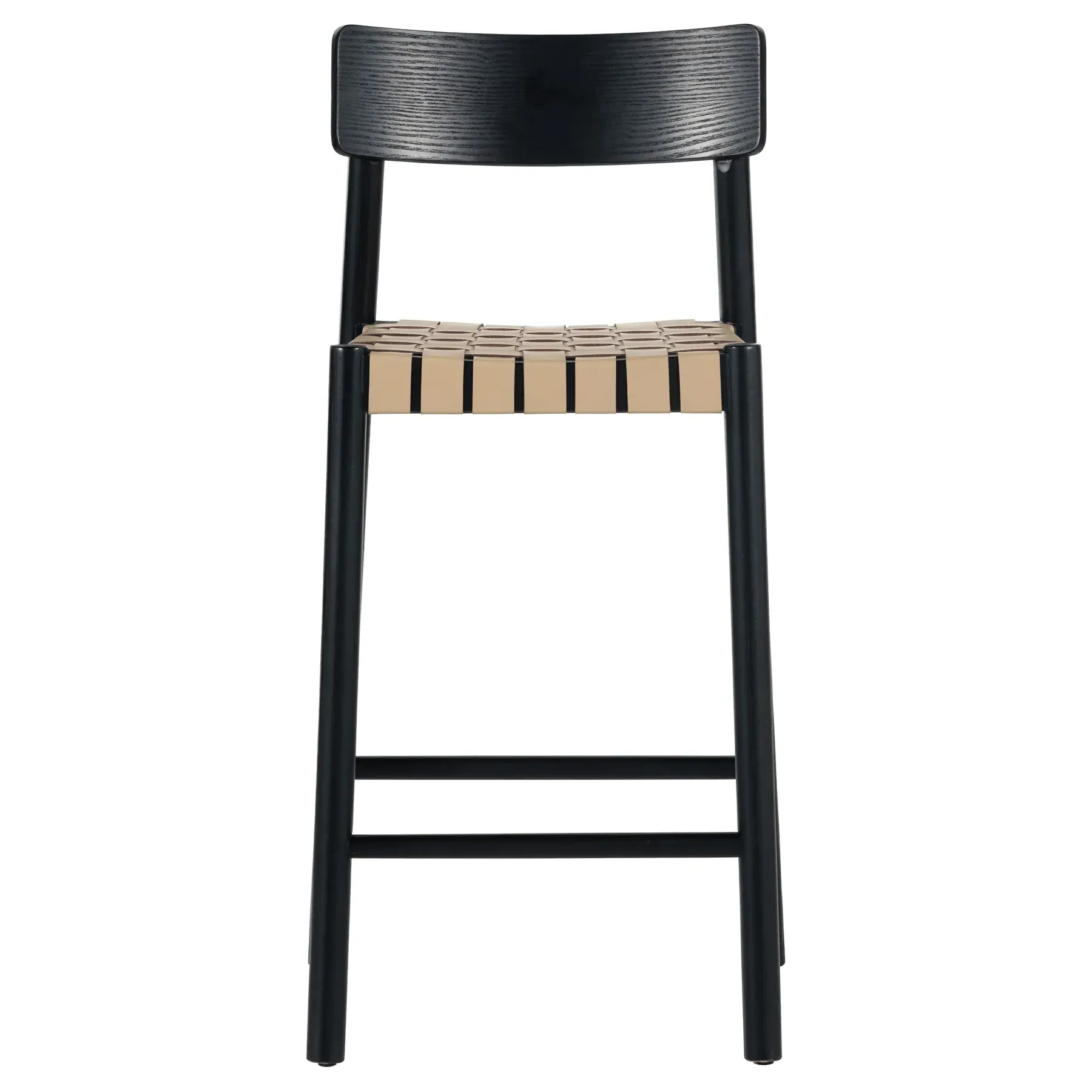 Abby Counter Stool - Black, Ash Wood