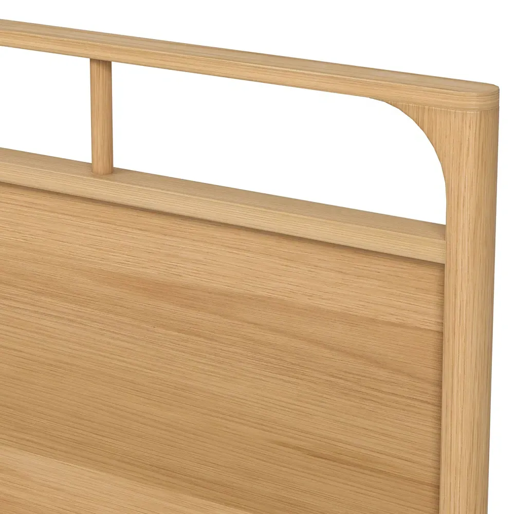 Abdiel King Size Bed Frame - Natural, Oak