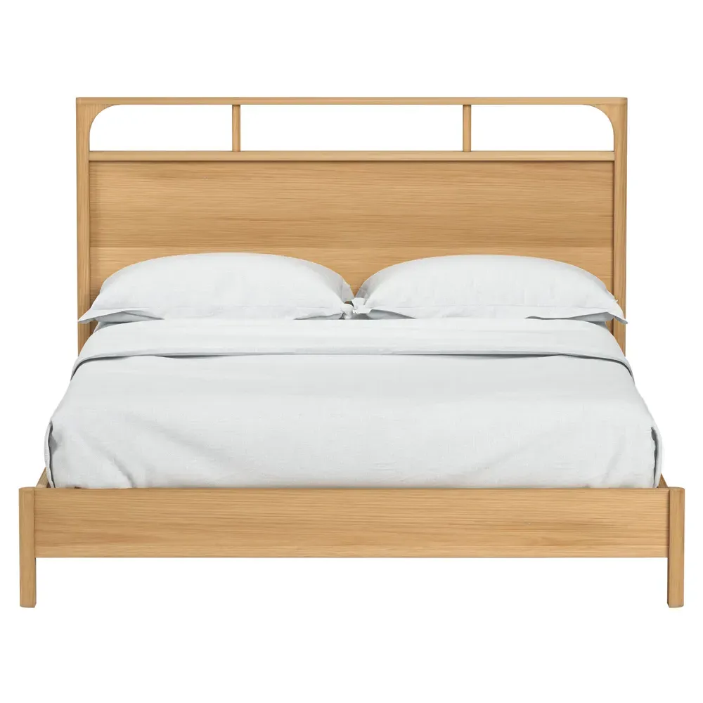Abdiel Queen Size Bed Frame - Natural, Oak image
